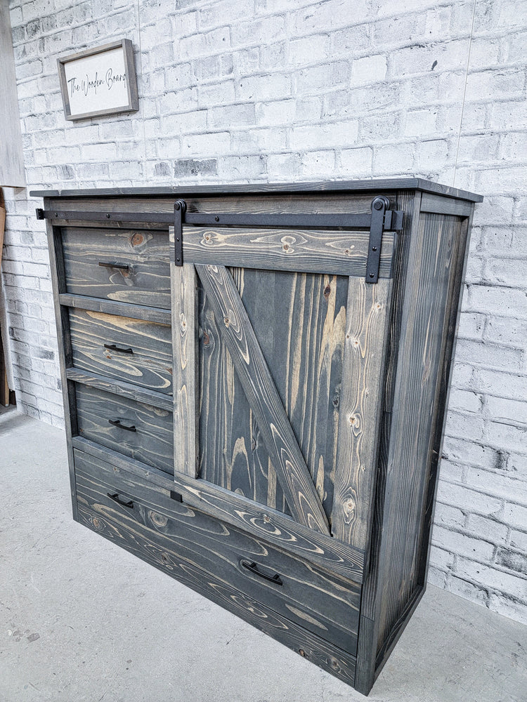 Sliding Barn Door Dresser