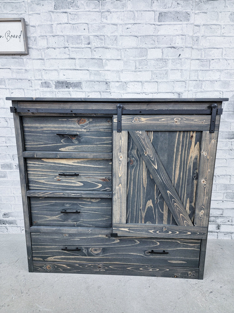 Sliding Barn Door Dresser