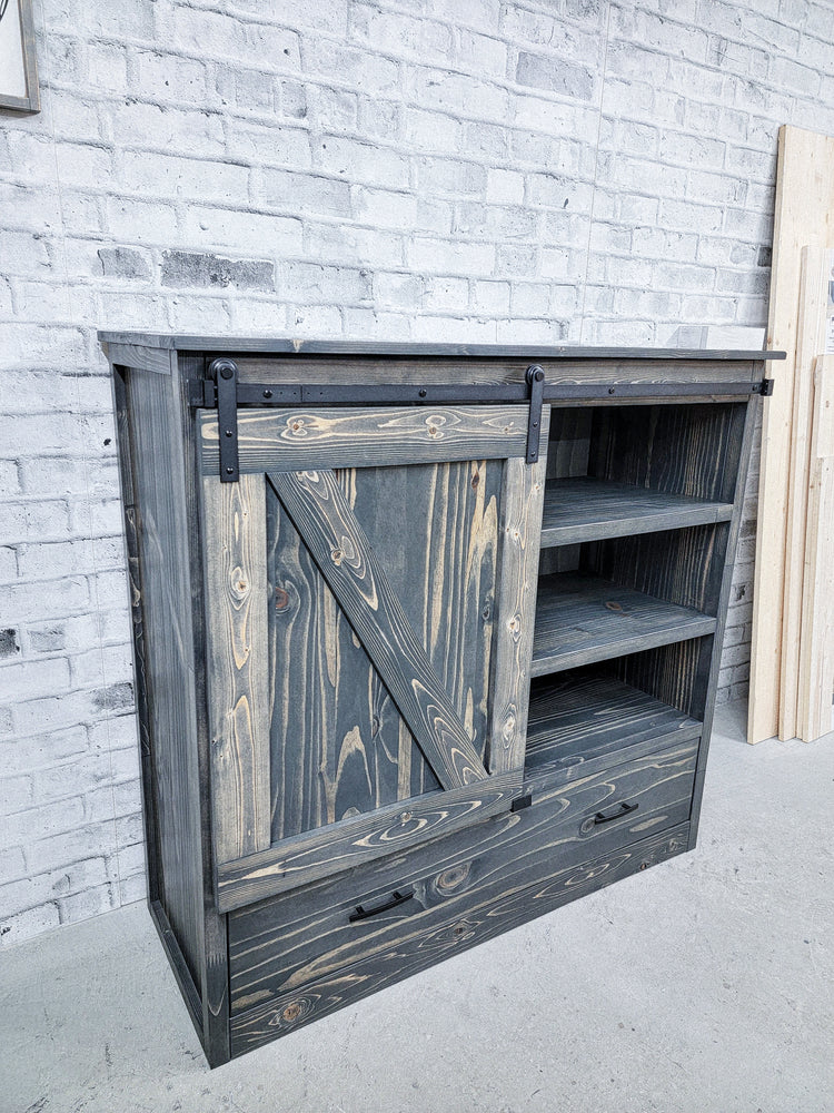 Sliding Barn Door Dresser