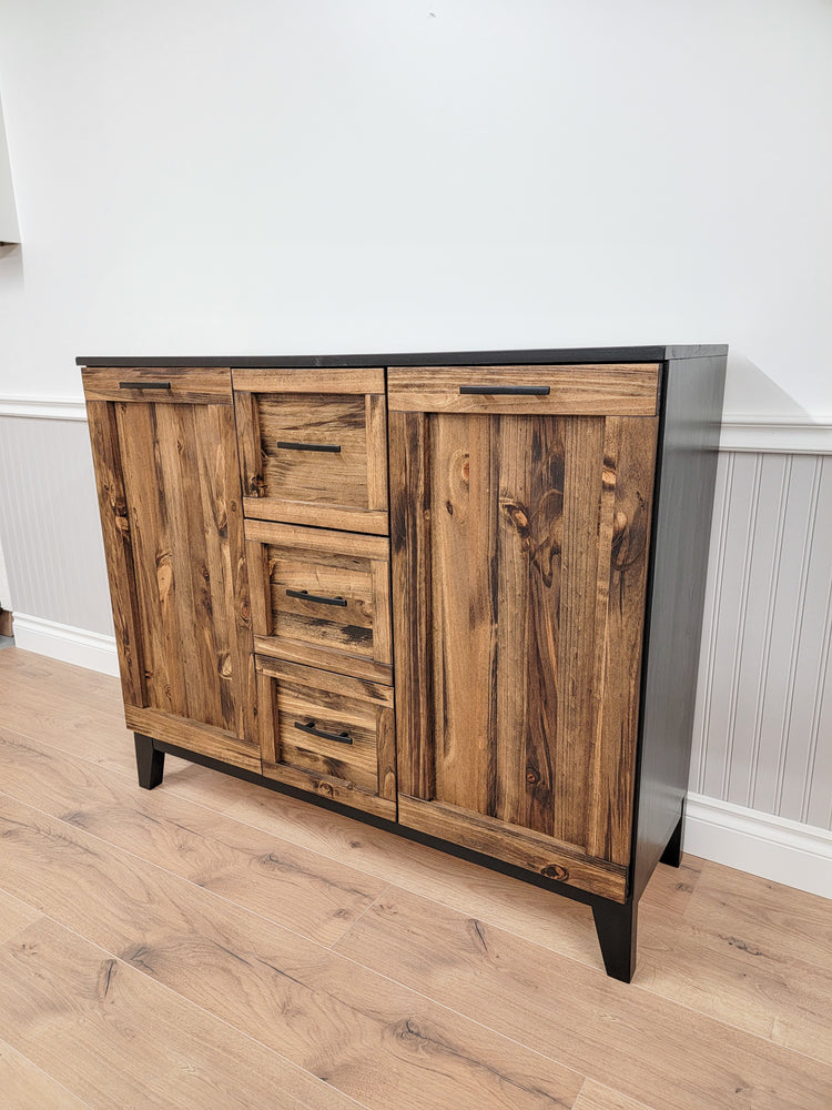 Double Tilt-out Garbage Cabinet With Drawers