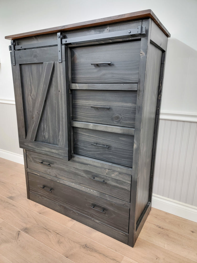 Sliding Barn Door Dresser