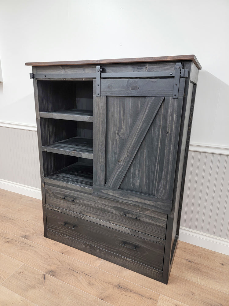 Sliding Barn Door Dresser