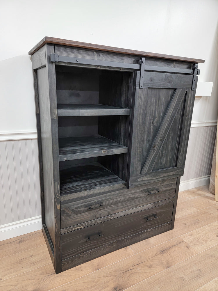 Sliding Barn Door Dresser