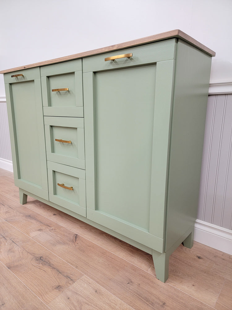 Double Tilt-out Garbage Cabinet With Drawers