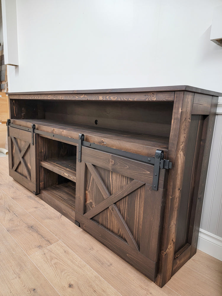 Barn Door Media Stand