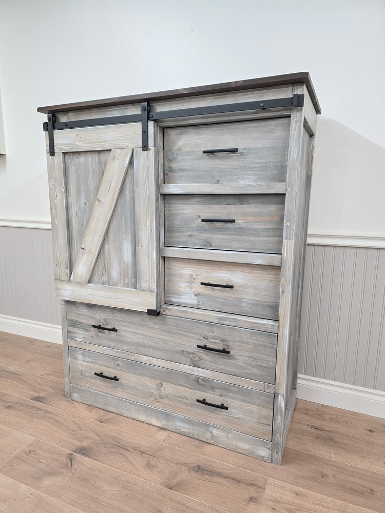 Sliding Barn Door Dresser