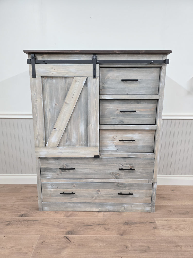 Sliding Barn Door Dresser