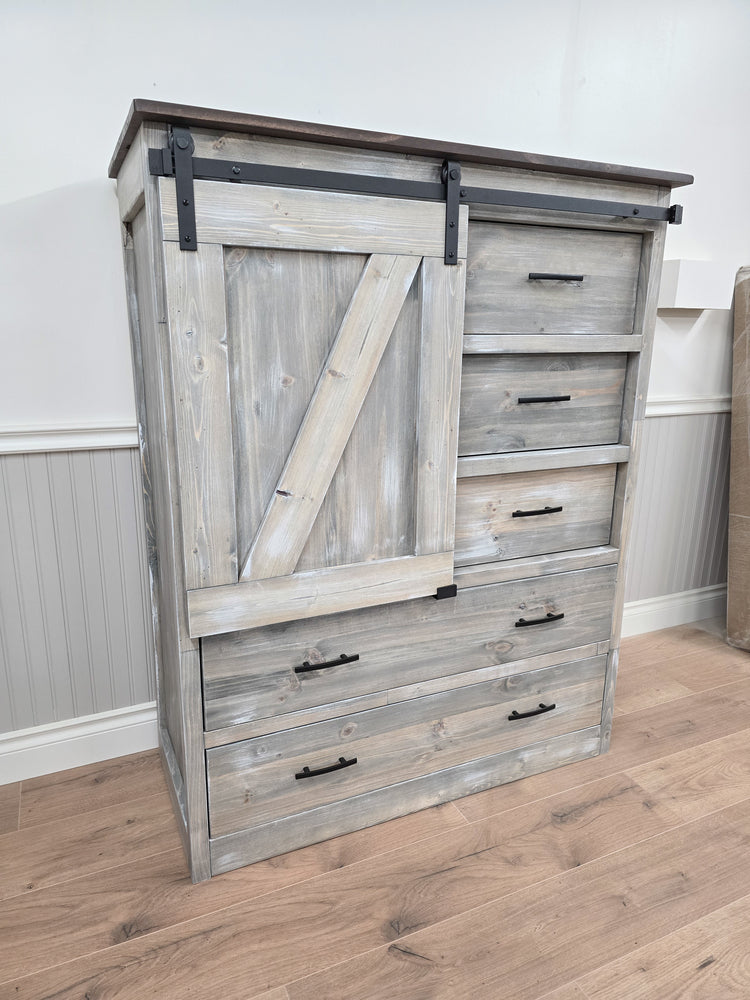 Sliding Barn Door Dresser