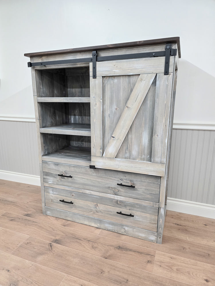 Sliding Barn Door Dresser