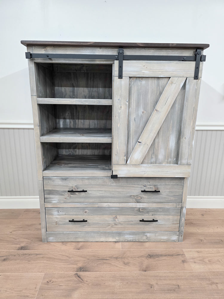 Sliding Barn Door Dresser