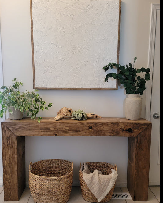 Distressed Timber Console Table